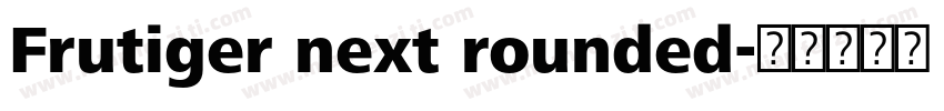 Frutiger next rounded字体转换